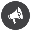 Bullhorn Angled Handle Black Filled icon