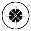 Bulls eye pointer icon