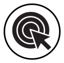 Bulls eye pointer icon