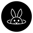Bunny in hole icon