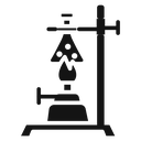 Burner boiling chemical icon