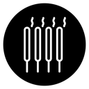 Burning incense stick icon