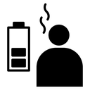Burnout Low Battery Person icon