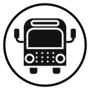 Bus Black Filled icon