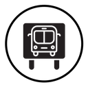 Bus sign icon