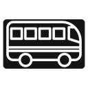 Bus sign icon
