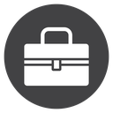 Business Briefcase Black Filled icon