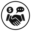 Business deal icon