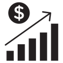 Business growth icon