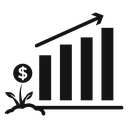 Business Investments growth icon