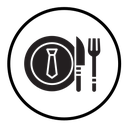 Business lunch, dinner icon