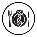 Business lunch, dinner icon