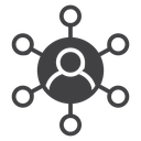 Business networking icon