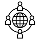 Business networking icon
