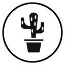 Cactus Black Filled icon