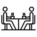 Cafeteria Black Filled icon