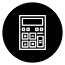 Calculator Black Filled icon