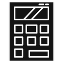 Calculator Black Filled icon