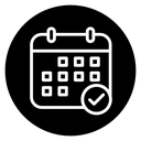 Calendar check icon