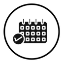 Calendar check icon
