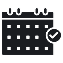 Calendar check 3 icon