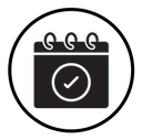 Calendar check icon