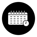 Calendar clock icon