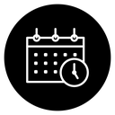 Calendar clock 2 icon