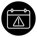 Calendar exclamation icon