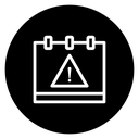 Calendar exclamation 2 icon