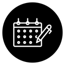 Calendar pen 2 icon