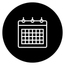Calendar Schedule Black Filled icon