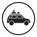 Camping car icon