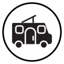Camping car icon