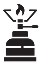 Camping gas icon
