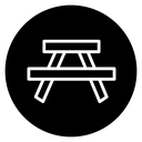 Camping table icon