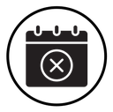 Cancel event icon