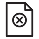 Cancel file set icon