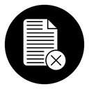 Cancel file icon