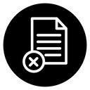 Cancel file icon