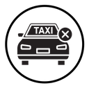 Cancel ordered taxi icon