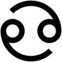 Cancer sign icon