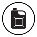 Canister of motor oil icon