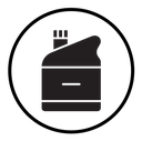 Canister of motor oil icon