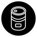 Canned food icon