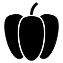 Capsicum Black Filled icon