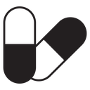 Capsule Black Filled icon