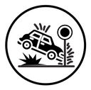 Car accident icon