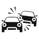 Car accident icon