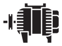 Car alternator icon